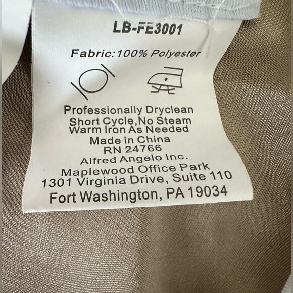 Alfred Angelo Pleated Skirt Size 18 Champagne / Light Tan - Picture 5 of 5